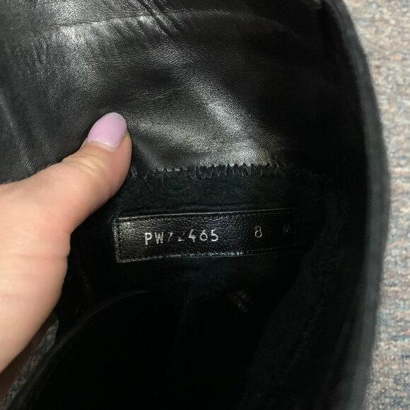 Stuart Weitzman lace up suede faux fur lining sz 8 - Picture 6 of 9